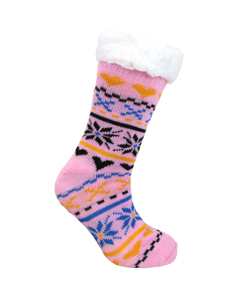 The Holly Slipper Sock - Pink