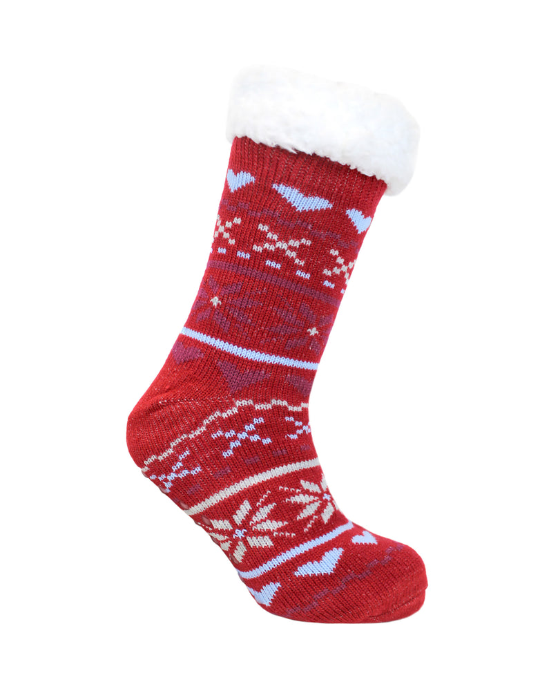 Cozy Callie Sherpa Slipper Socks Warm Cabin grey – BNCO Apparel