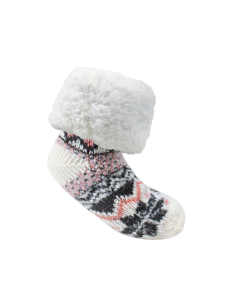 Holiday Gift Edition - Cozy Fairisle Slipper Sock