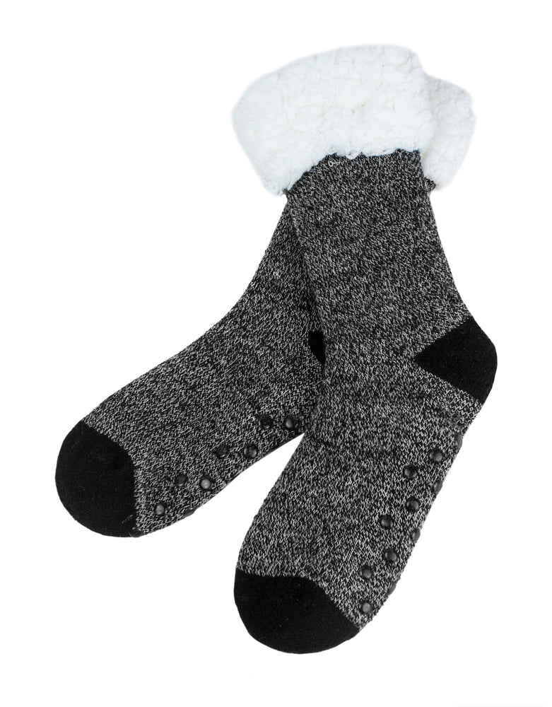 The Sherpa Trimmed Thermal Boot Sock - Black