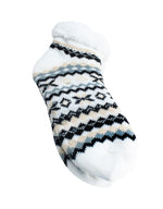 The Elsa Fairisle Ankle Slipper Sock - Cream